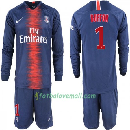 Levné Paris Saint Germain Buffon 1 Dětské Domácí Fotbalové dresy 2018/19 Dlouhý Rukáv